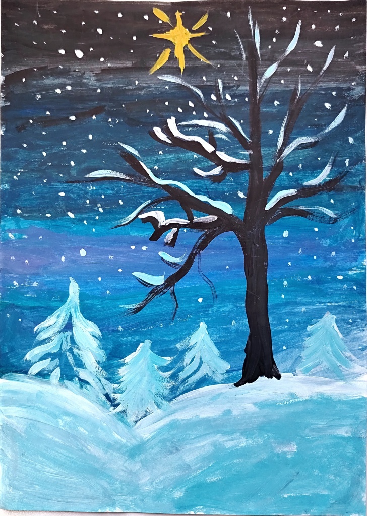 Алексеенко Дарья 14 лет - Зимний лес.jpg