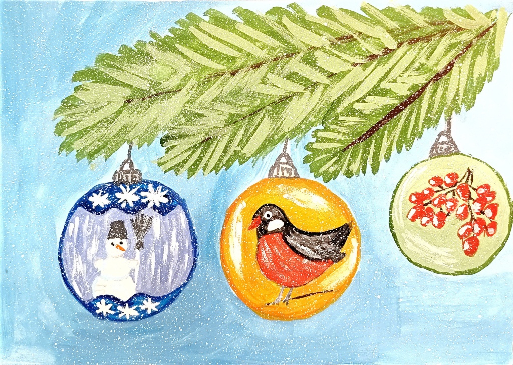 Захарчук Виктория 9 лет - Новогодние игрушки.jpg